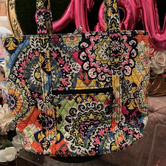 Vera Bradley computer tote and matching wallet - Picture 6 of 13